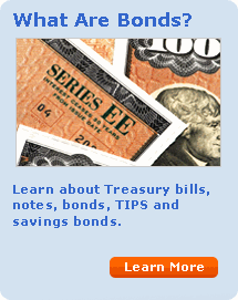 What Are  Bonds?  Learn about Treasury bills, notes, bonds, TIPS and  savings bonds.  Learn More